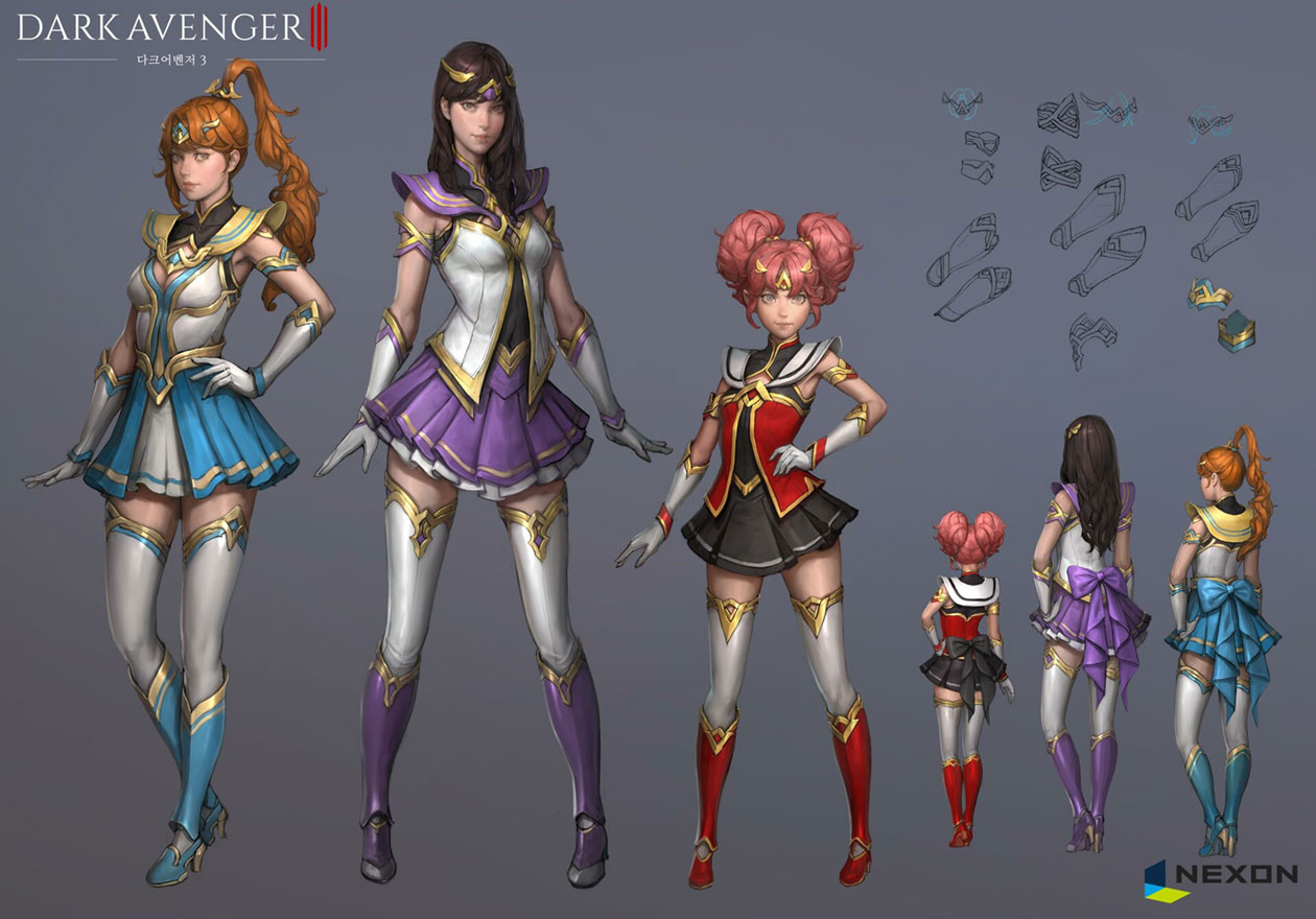 Magical Girls Concept Art from Darkness Rises