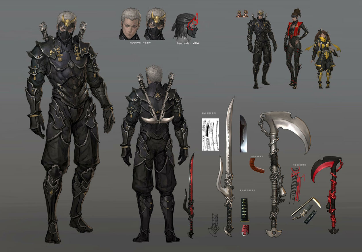 Male Ninja Art from Darkness Rises