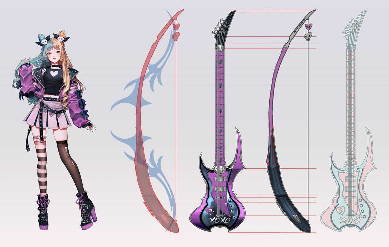 Punk Archer Weapon Art from Darkness Rises