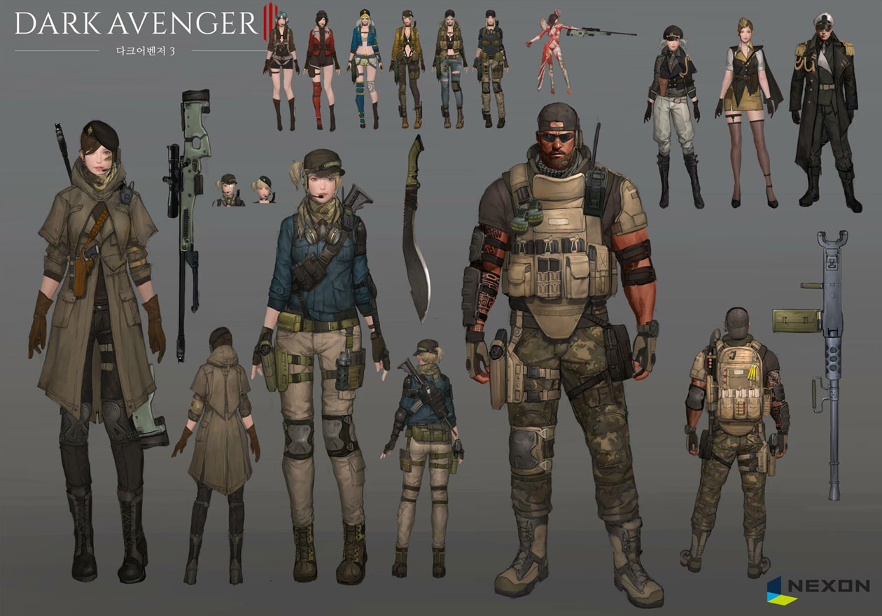 Skins Concept Art from Darkness Rises