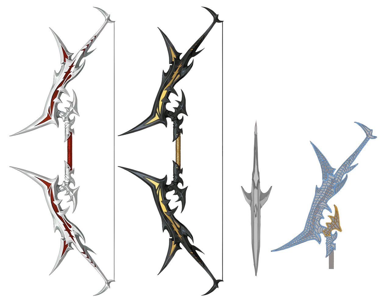 White Shark Archer Bow Art from Darkness Rises
