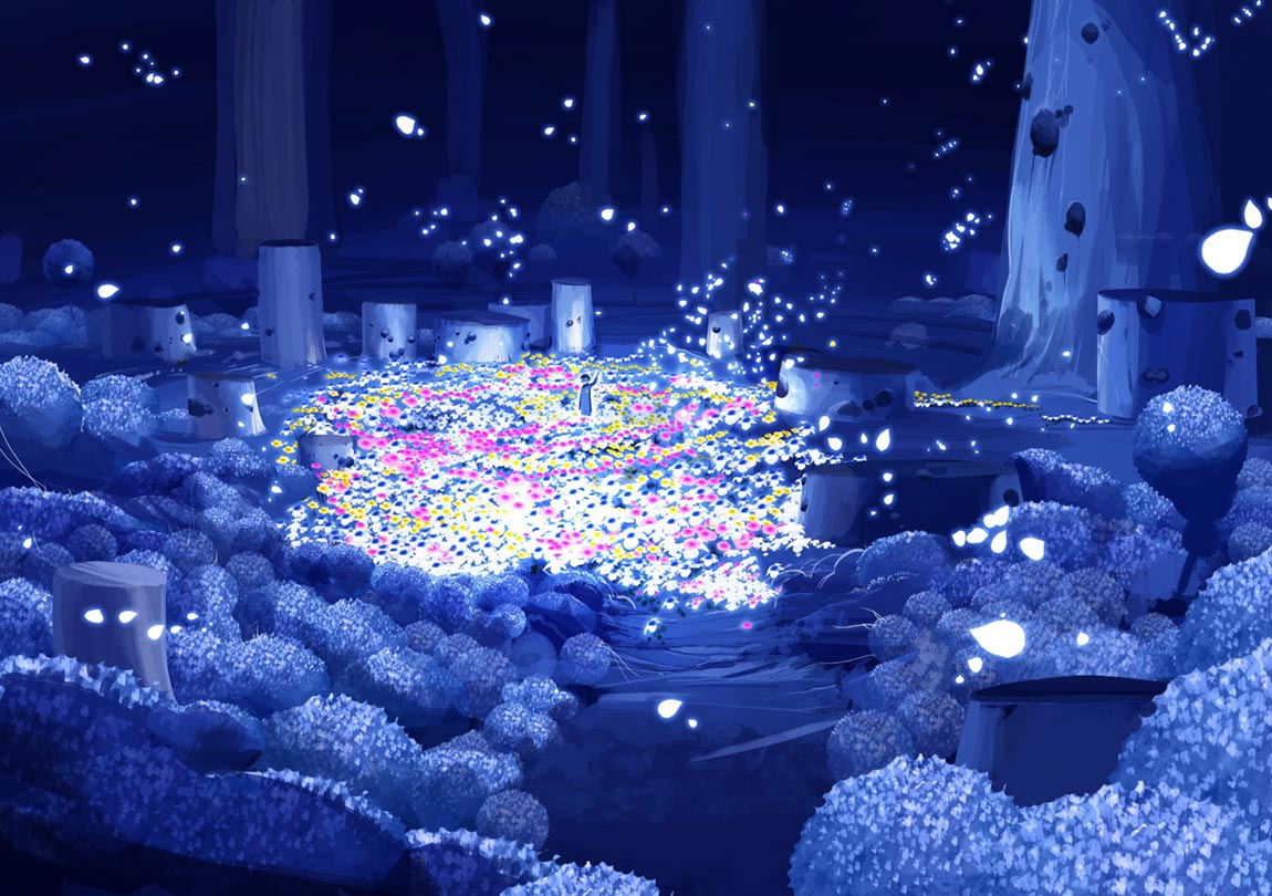 Flower Field Art from Fantasian