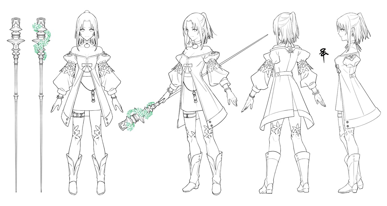 Kina Sketches from Fantasian