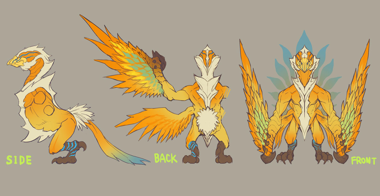 Lyranodon Concept Art from Fantasian