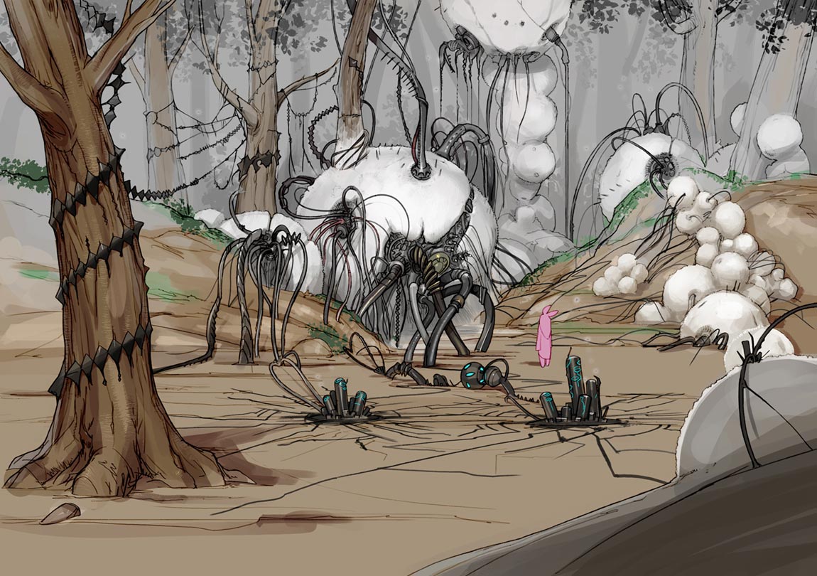 Mechteria Concept Art from Fantasian