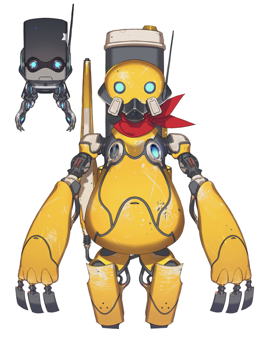 Prickle and Clicker Artwork from Fantasian