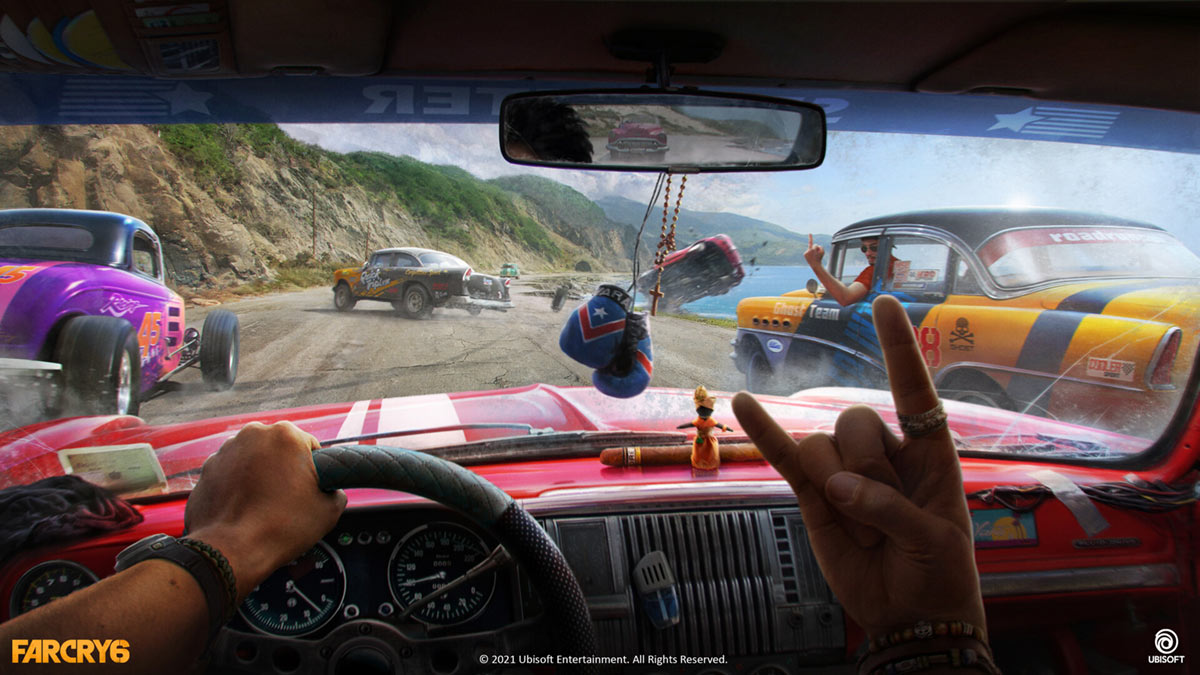 Car Race Art from Far Cry 6