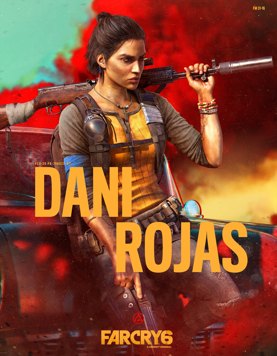 Female Dani Rojas Art from Far Cry 6