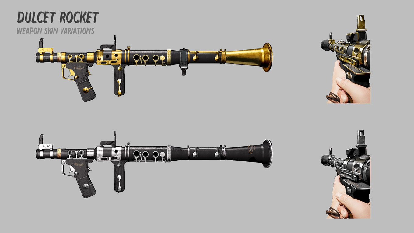 Dulcet Rocket Weapon Skin Art from Far Cry 6