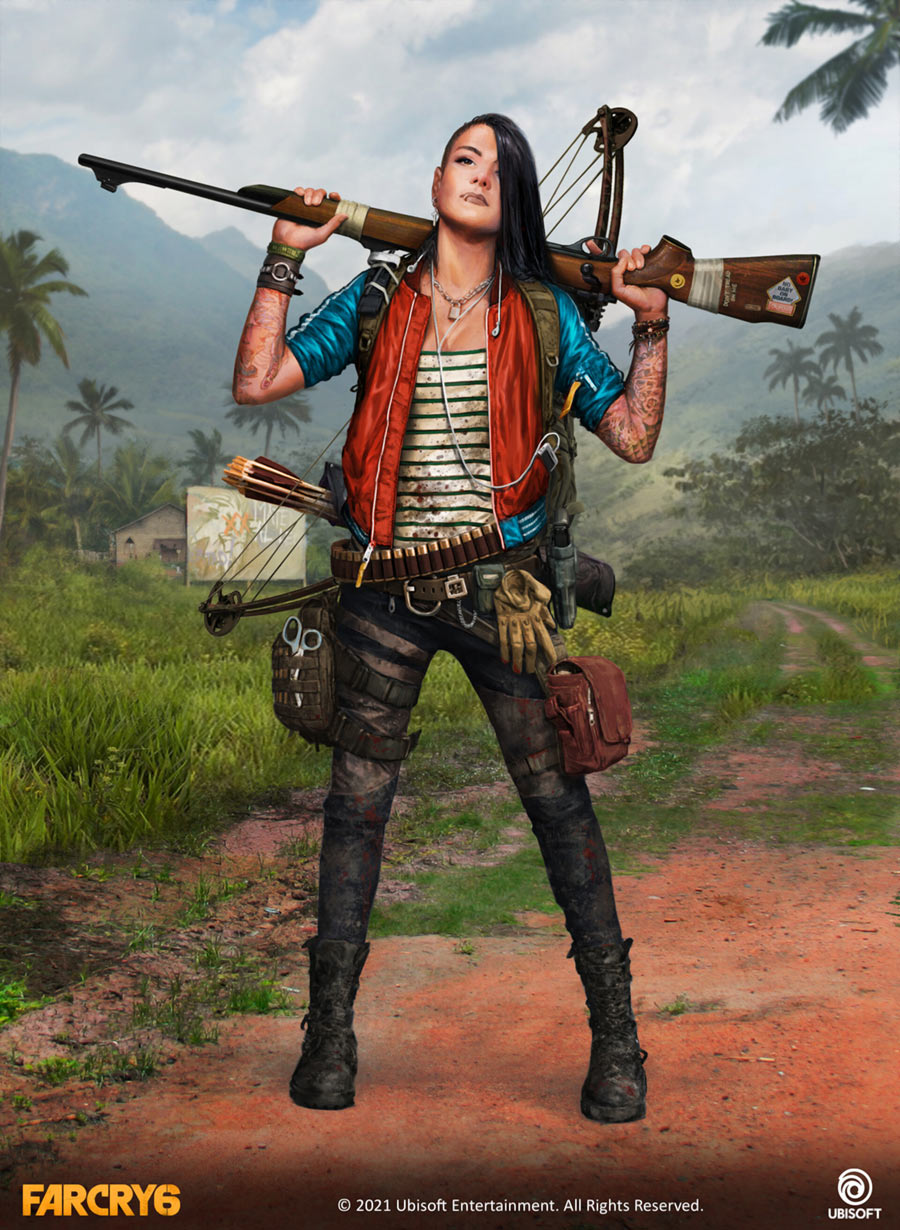 Female Guerrilla Fighter 1 Art from Far Cry 6