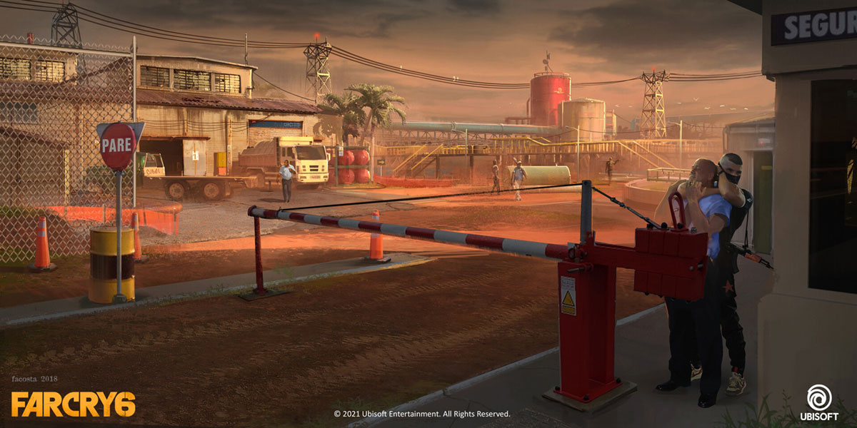 Moa Filtration Plant Entrance Art from Far Cry 6