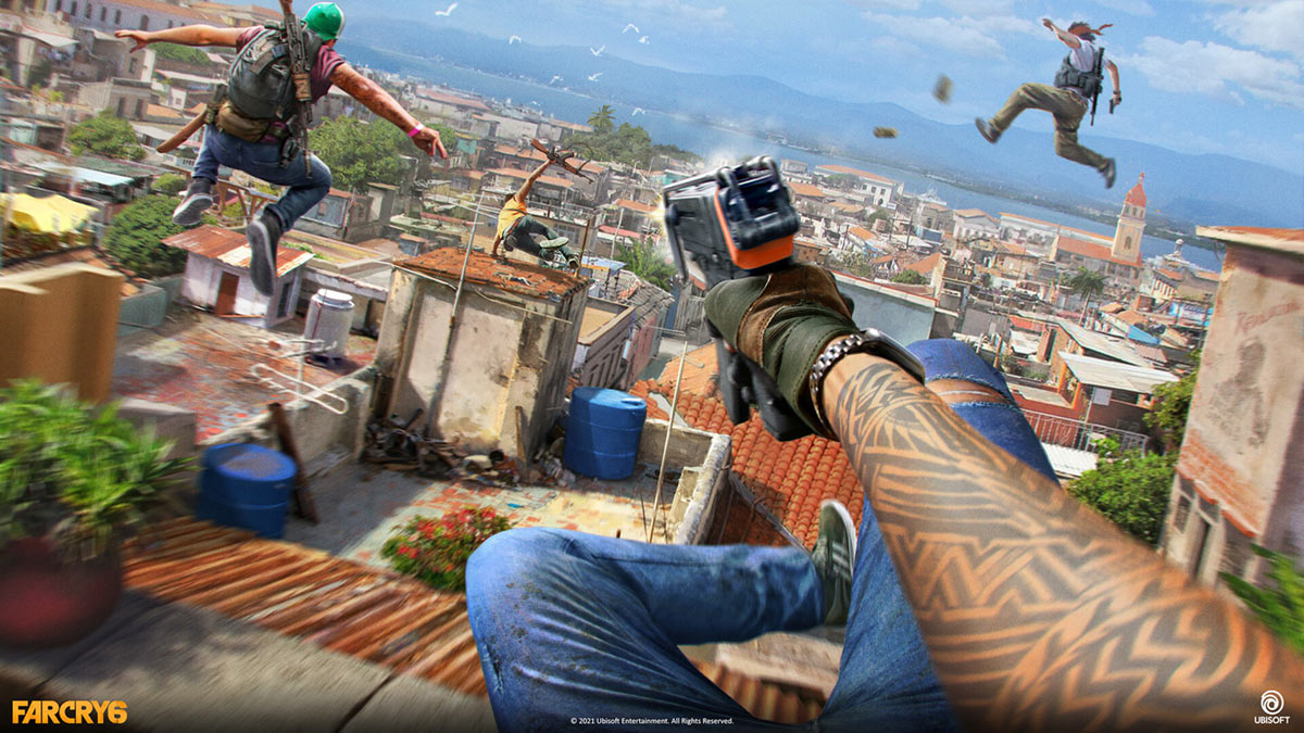 Rooftop Chase Art from Far Cry 6