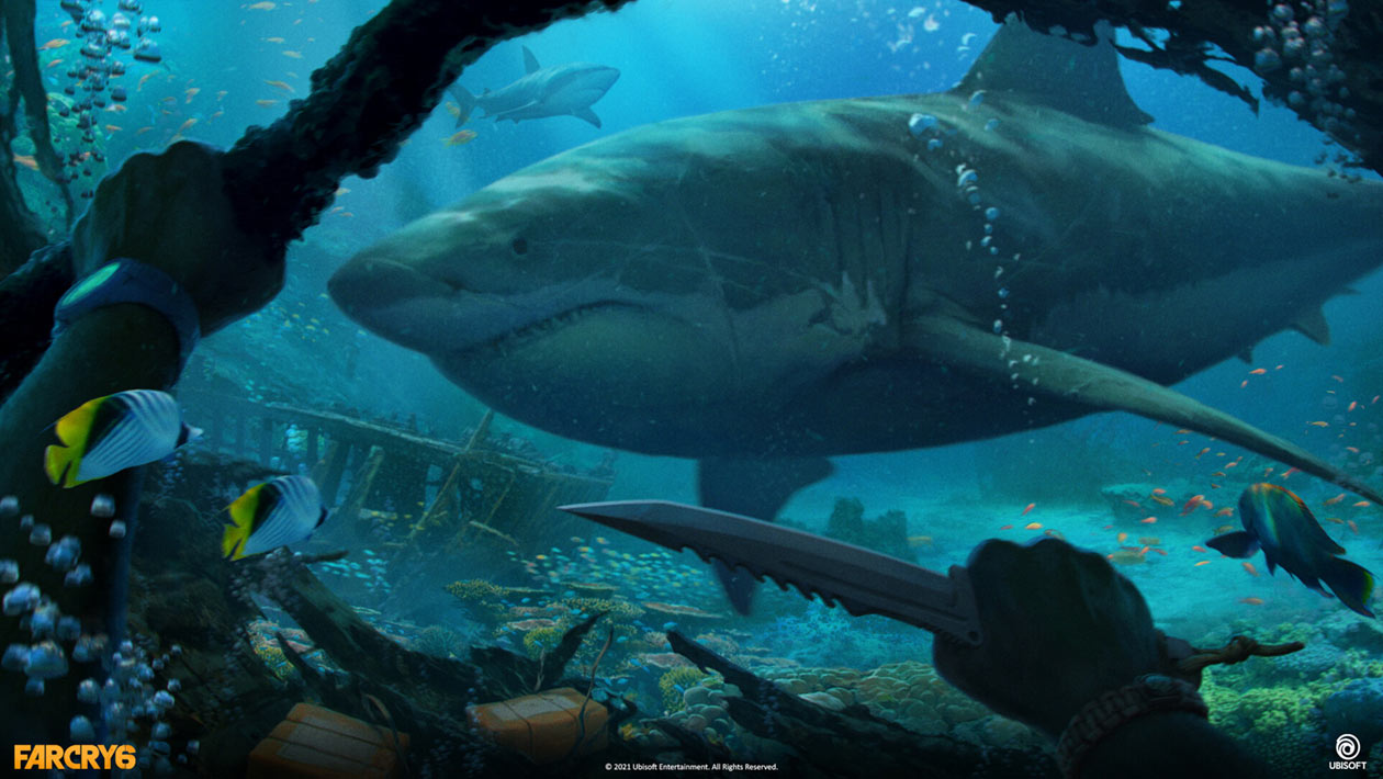 Underwater Hunt Art from Far Cry 6