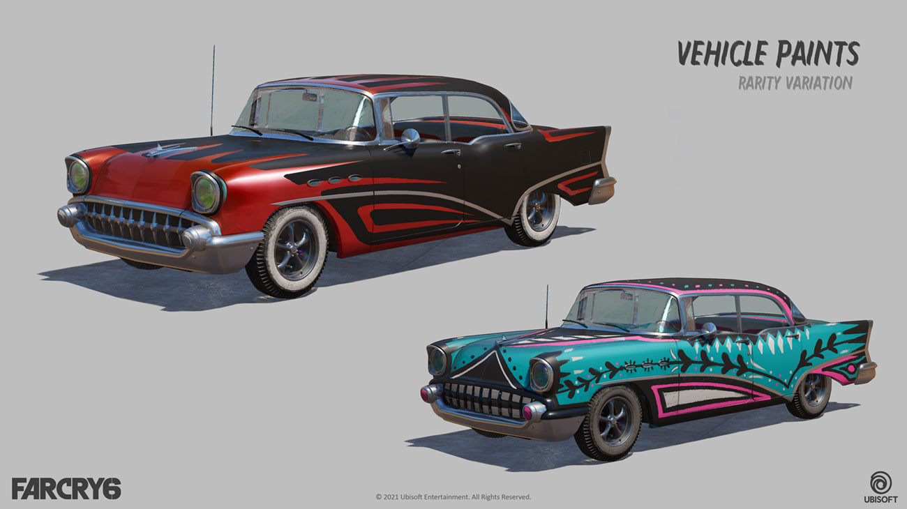 Vehicle Paints Art from Far Cry 6