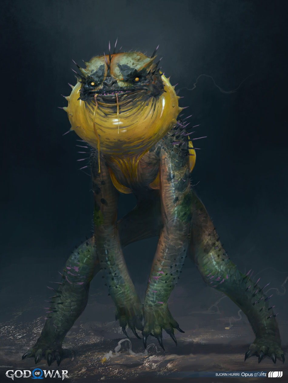Cursed Grim Concept Art from God of War Ragnar&ouml;k
