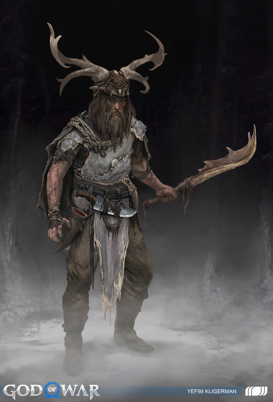Deer Raider Concept Art from God of War Ragnar&ouml;k