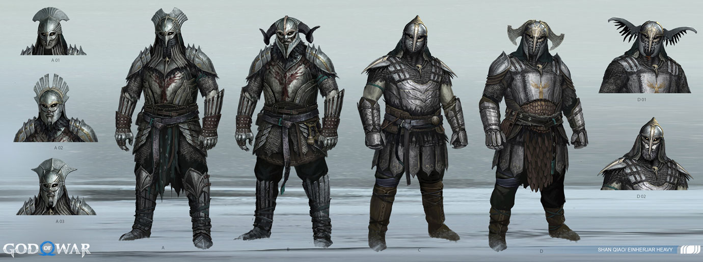 Einherjar Heavy Concepts from God of War Ragnar&ouml;k