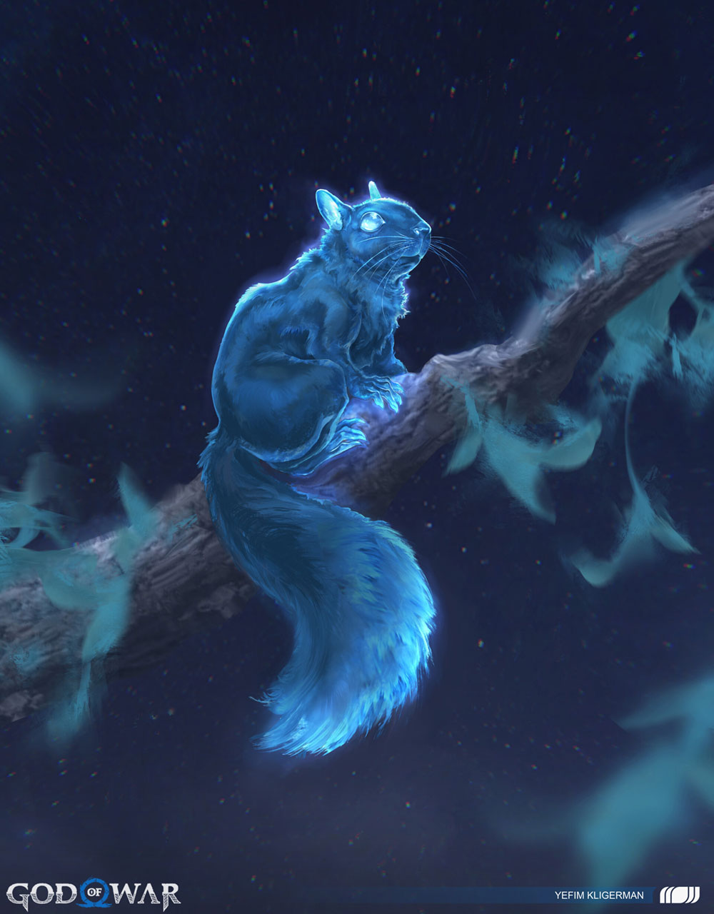 Ethereal Squirrel Concept Art from God of War Ragnar&ouml;k