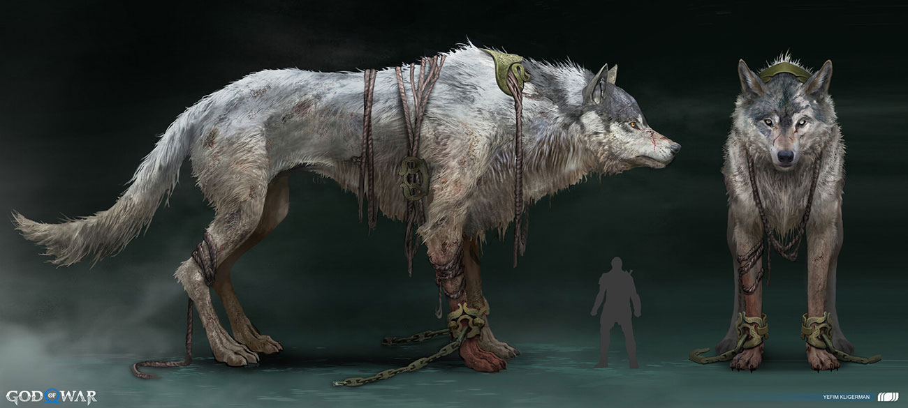 Fenrir Concept Art from God of War Ragnar&ouml;k