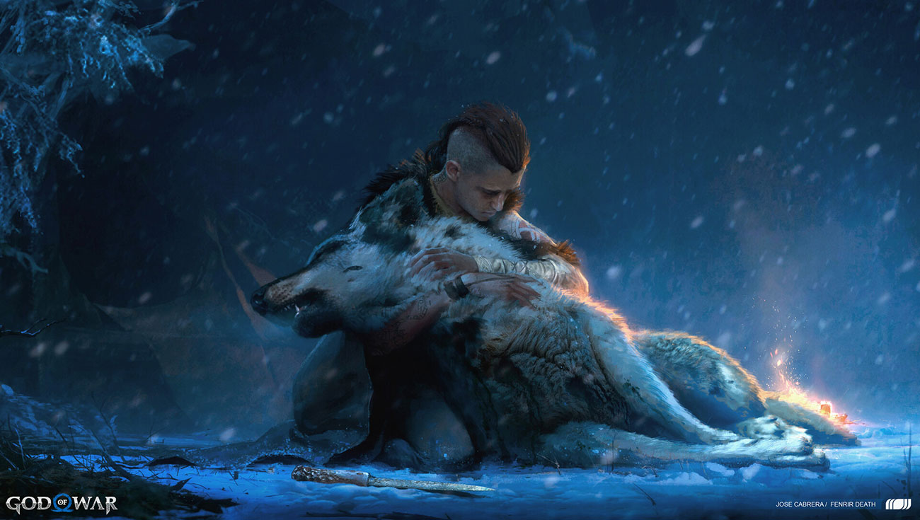 Fenrir Death Concept Art from God of War Ragnar&ouml;k