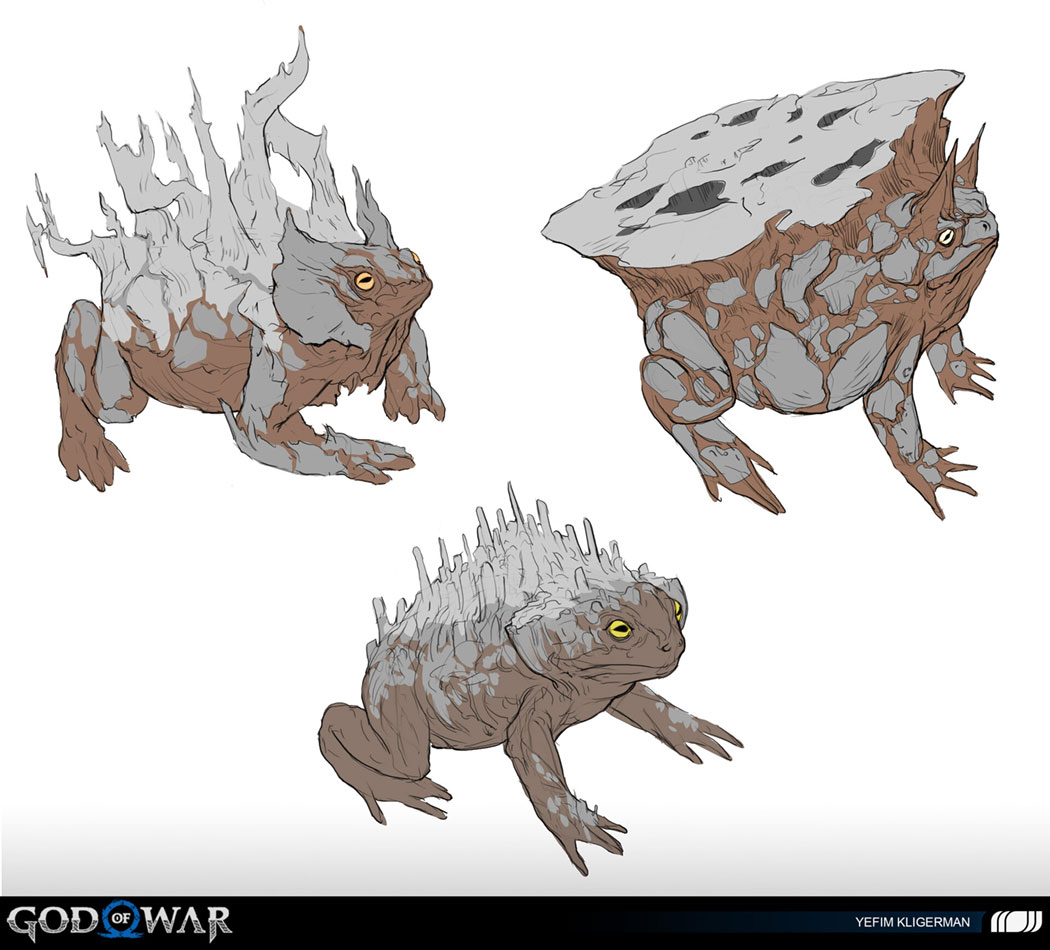 Frog Concept Art from God of War Ragnar&ouml;k