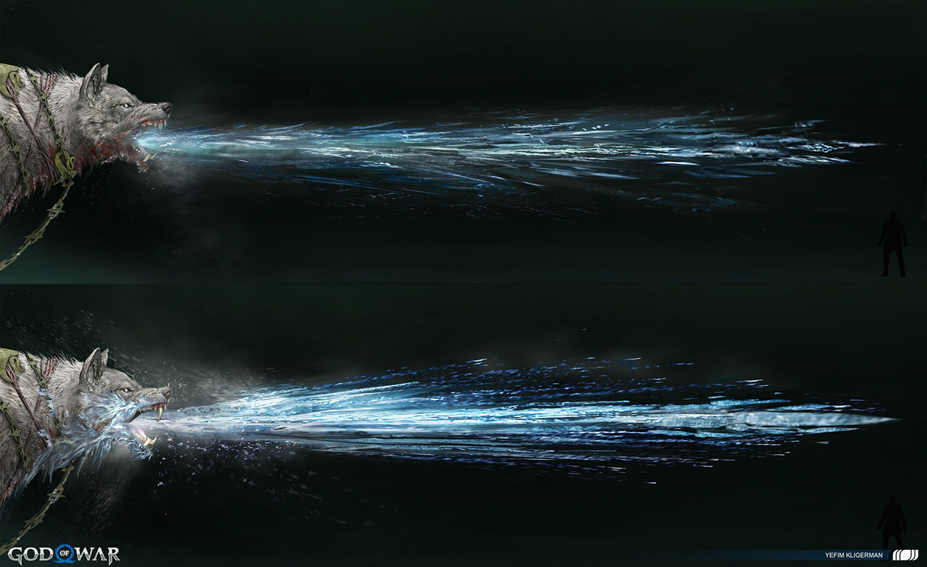 Garm Projectile Concept Art from God of War Ragnar&ouml;k