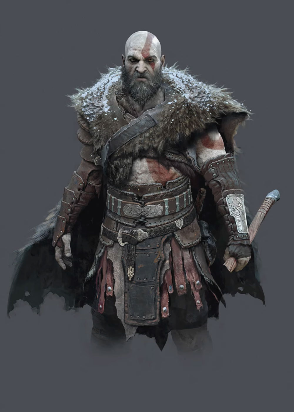 Kratos Concept Artwork from God of War Ragnar&ouml;k