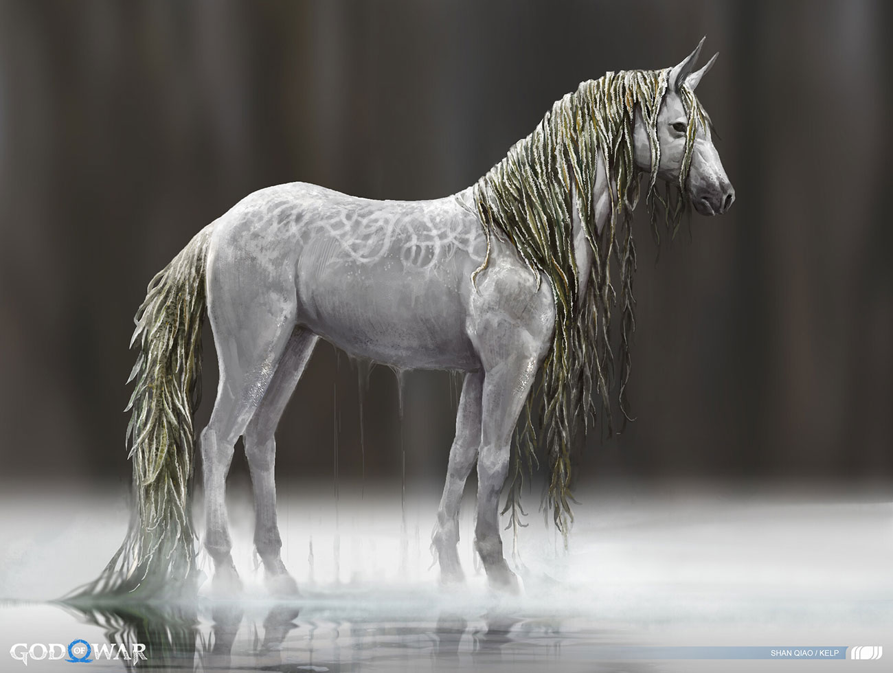 Light Kelpie Artwork from God of War Ragnar&ouml;k