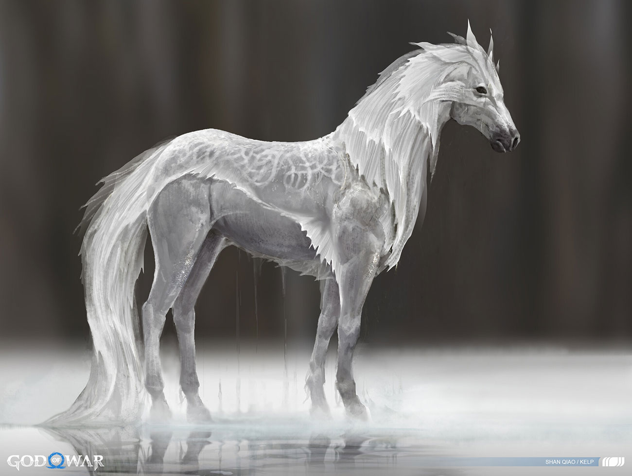 Light Kelpie Art from God of War Ragnar&ouml;k