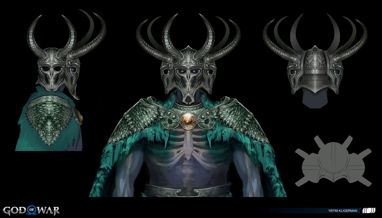 Necromancer Berserker Soul Concept Art from God of War Ragnar&ouml;k