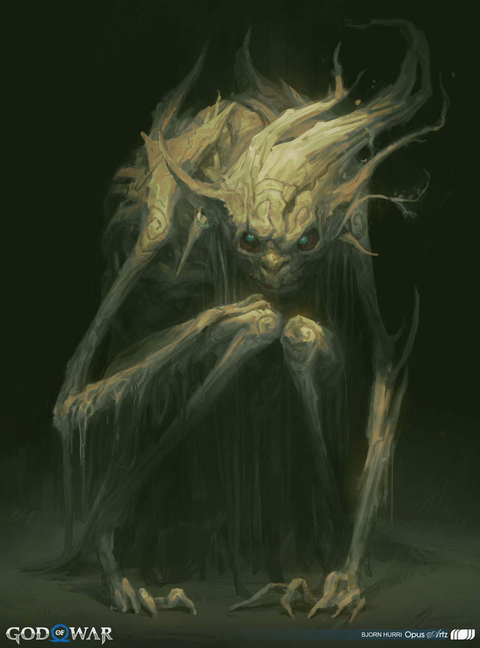 Nokken Concept Artwork from God of War Ragnar&ouml;k