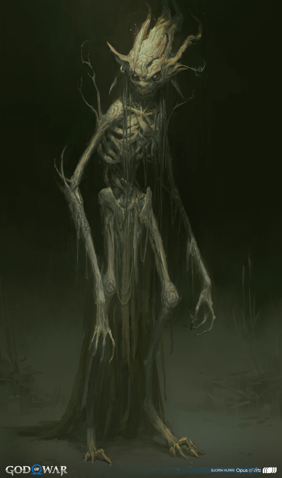 Nokken Concept Art from God of War Ragnar&ouml;k