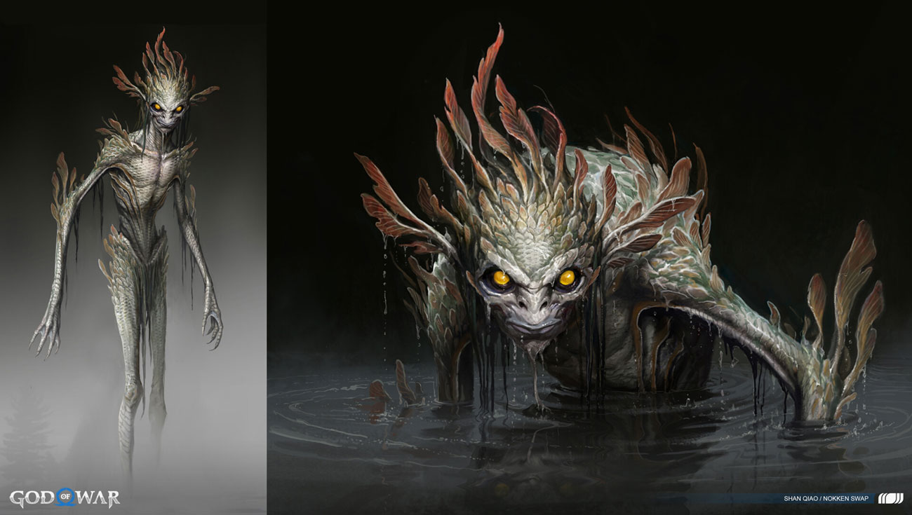 Nokken Art from God of War Ragnar&ouml;k