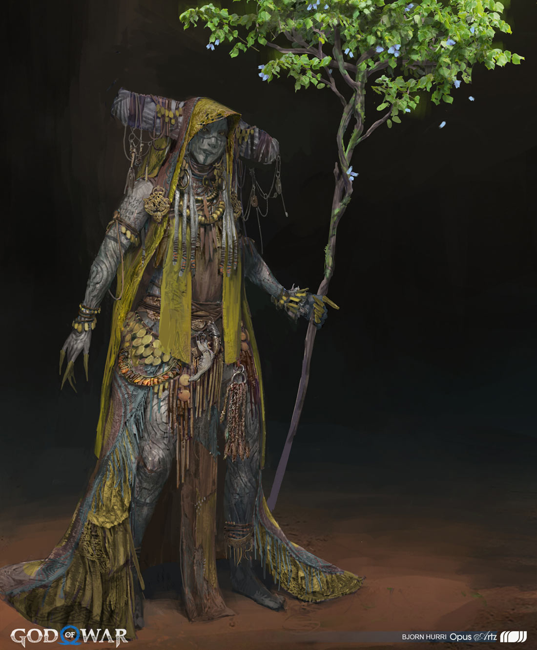 Norn Ver&eth;andi Concept Art from God of War Ragnar&ouml;k
