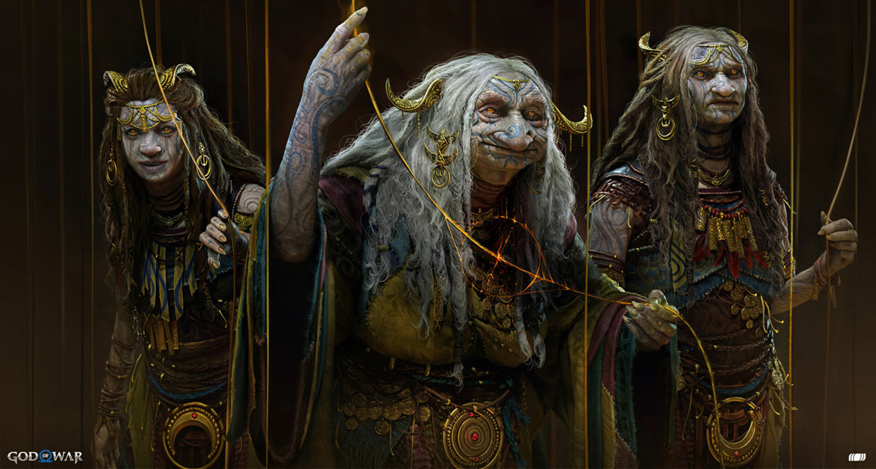 Norns Art from God of War Ragnar&ouml;k