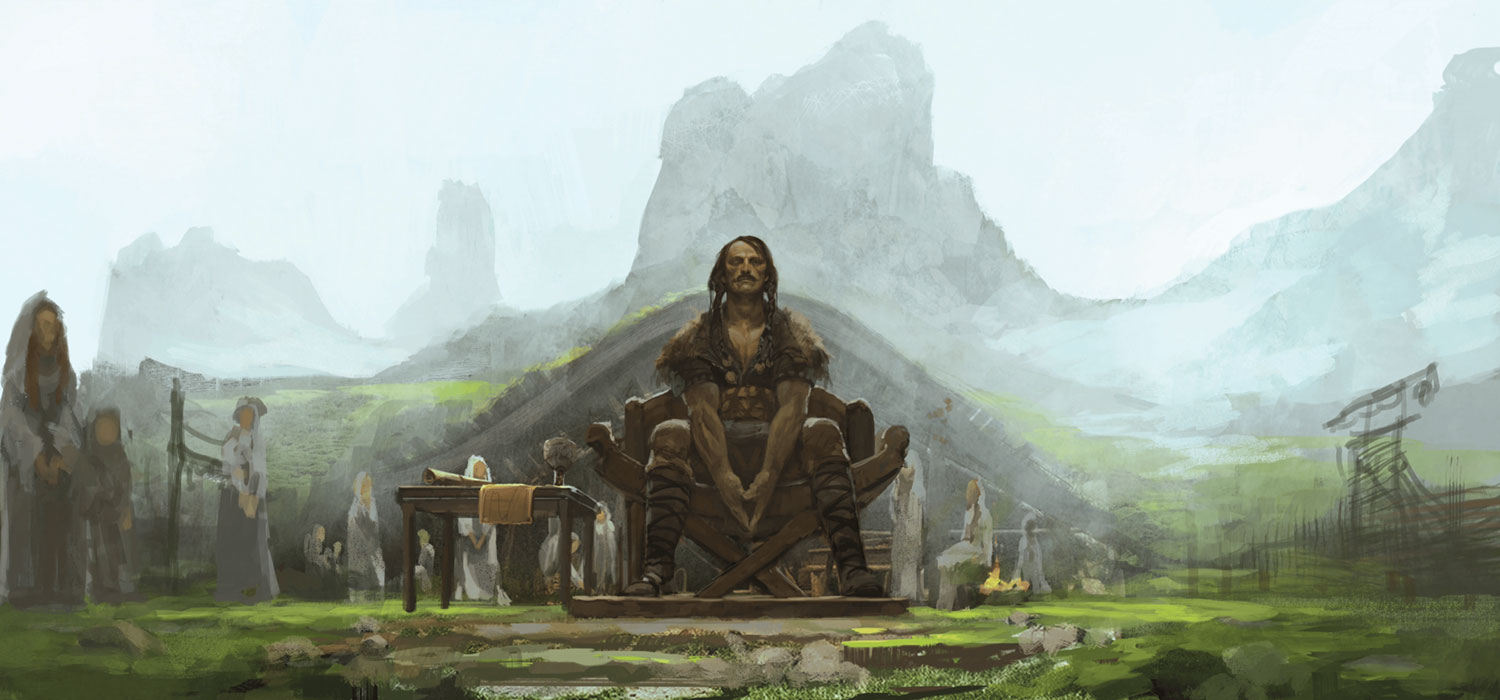 Young Odin Concept Art from God of War Ragnar&ouml;k