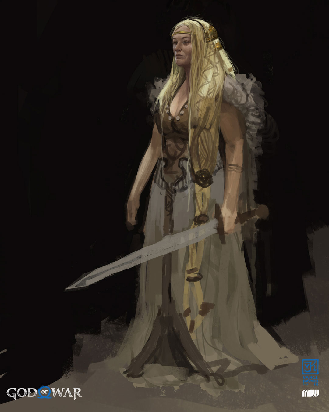 Sif Early Concept Art from God of War Ragnar&ouml;k