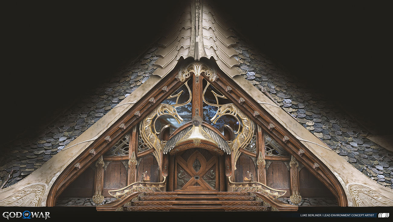 Sindri's Stoop Concept Art from God of War Ragnar&ouml;k