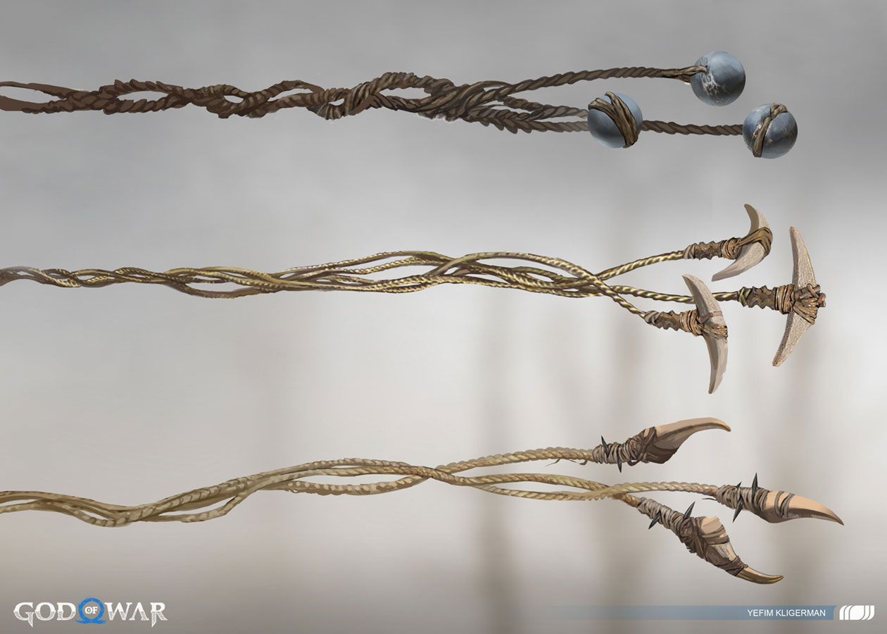 Stalker Boleadora Concept Art from God of War Ragnar&ouml;k