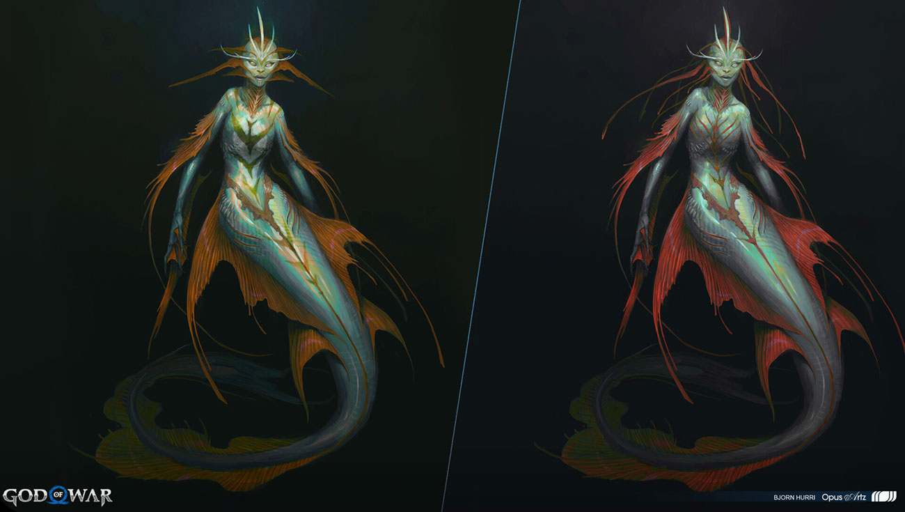 The Lady of the Forge Concepts from God of War Ragnar&ouml;k