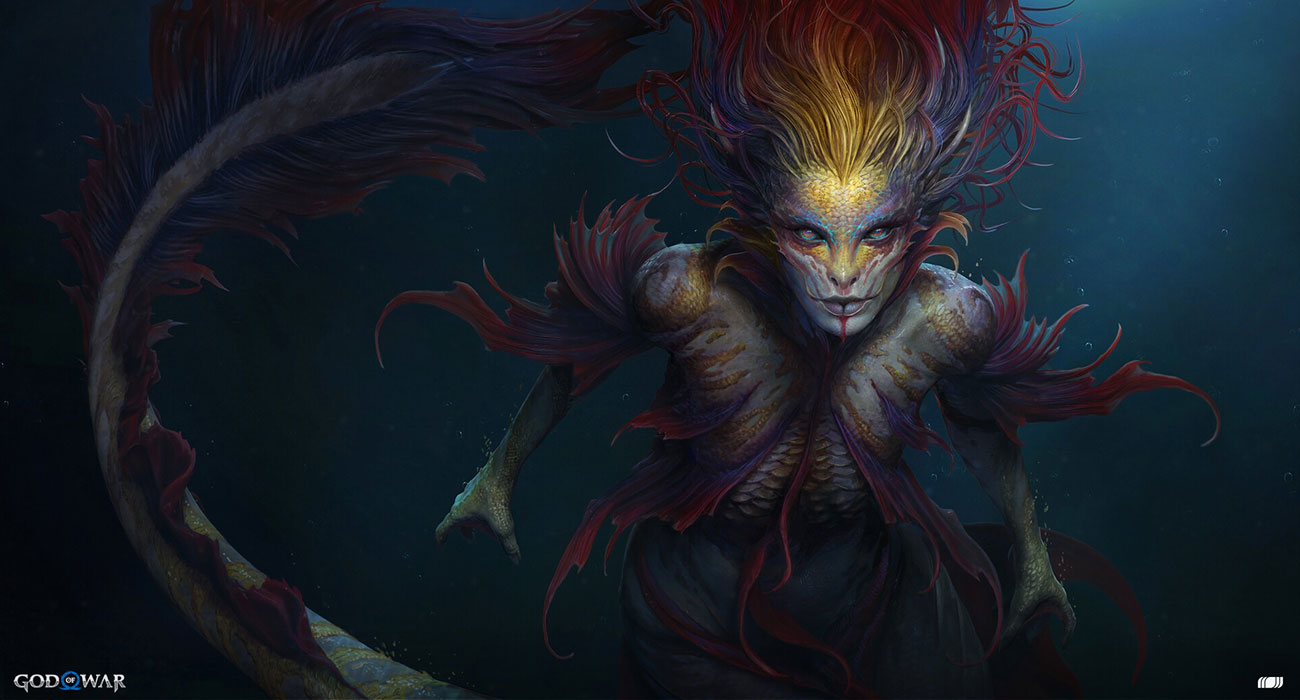 The Lady of the Forge Art from God of War Ragnar&ouml;k