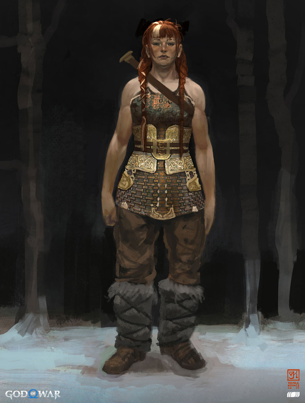 Thr&uacute;d Early Concept Art from God of War Ragnar&ouml;k