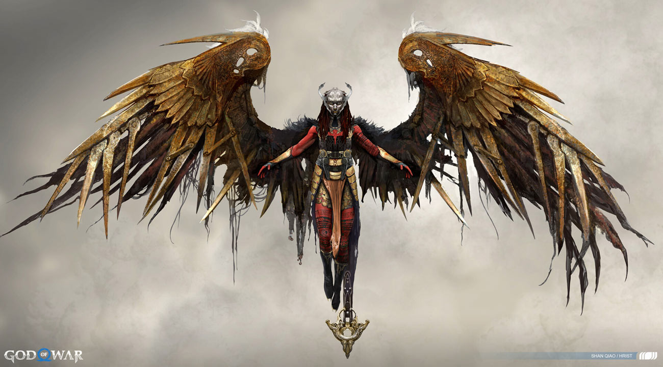 Valkyrie Hrist Concept Art from God of War Ragnar&ouml;k