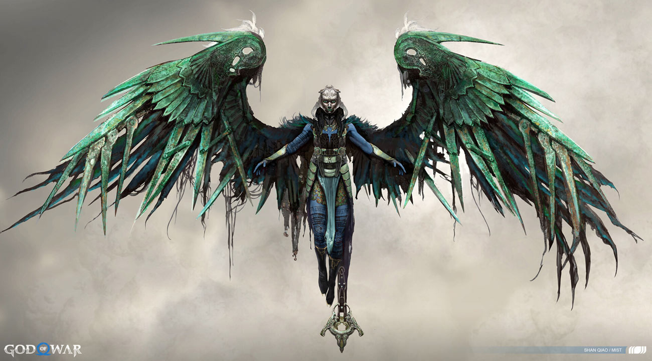 Valkyrie Mist Concept Art from God of War Ragnar&ouml;k