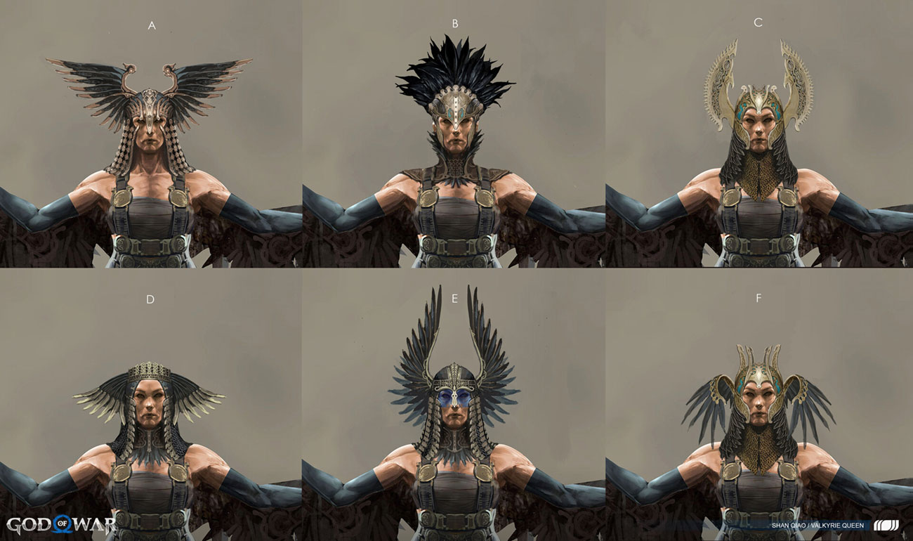Valkyrie Queen Concepts from God of War Ragnar&ouml;k
