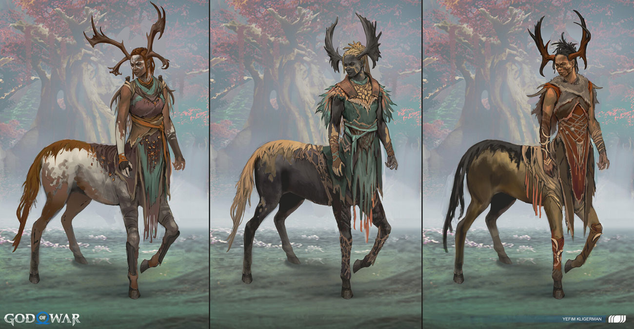 Vanaheim Stalker Concept Art from God of War Ragnar&ouml;k