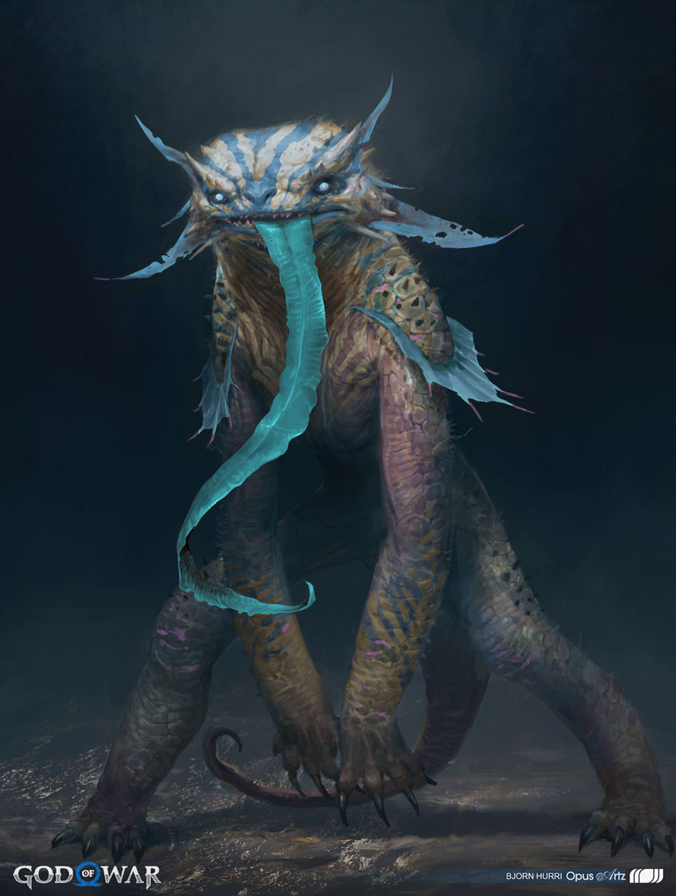 Wicked Grim Concept Art from God of War Ragnar&ouml;k