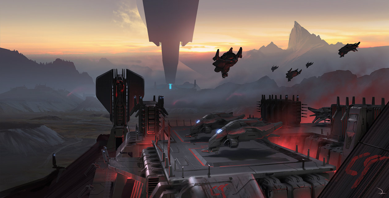 Banished Base Art from Halo Infinite