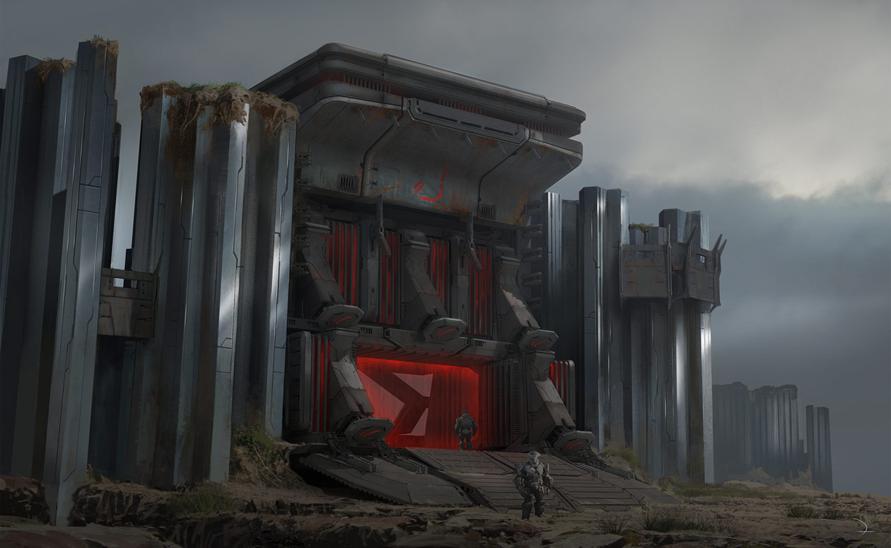 Banished Gates Art from Halo Infinite