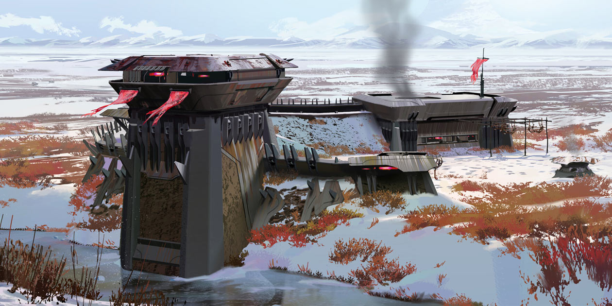 Banished Small Settlement Art from Halo Infinite